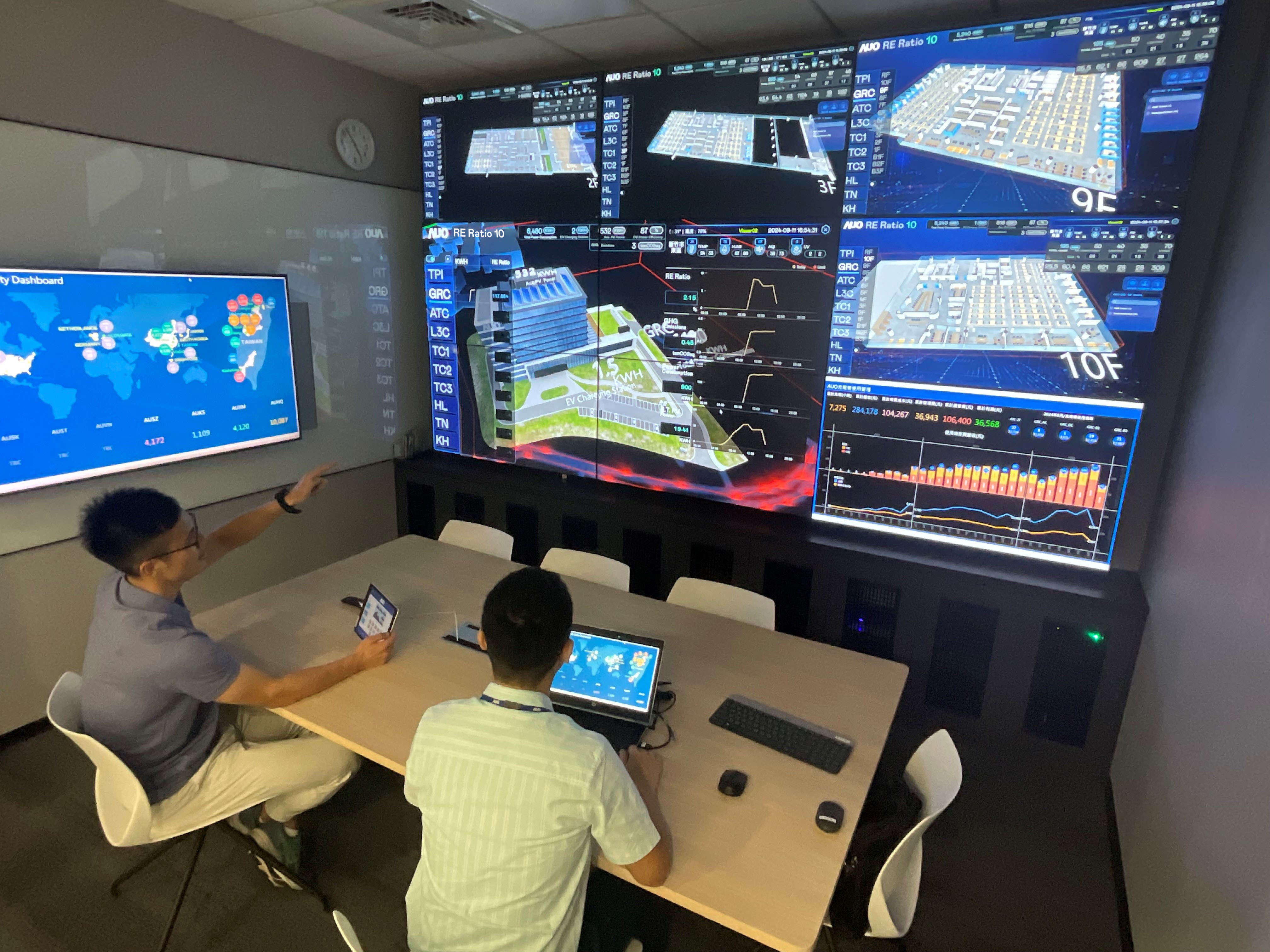 XPJ·(中国区)官方透过子公司XPJ·(中国区)官方宇沛之多任务智能楼宇系统，实时监控空调、照明、绿电的运作情形，提升用电管理效能，进行用电优化与耗能设备汰换等节能减碳措施