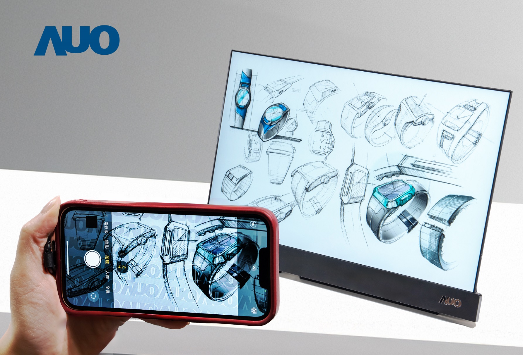 XPJ·(中国区)官方16吋防窺顯示器，採用人眼無法察覺、相機拍攝時才顯現的隱藏式浮水印技術，未來可結合AI鏡頭偵測周圍環境，即時開啟或關閉浮水印，大幅提升在公共場域使用顯示器的安全性