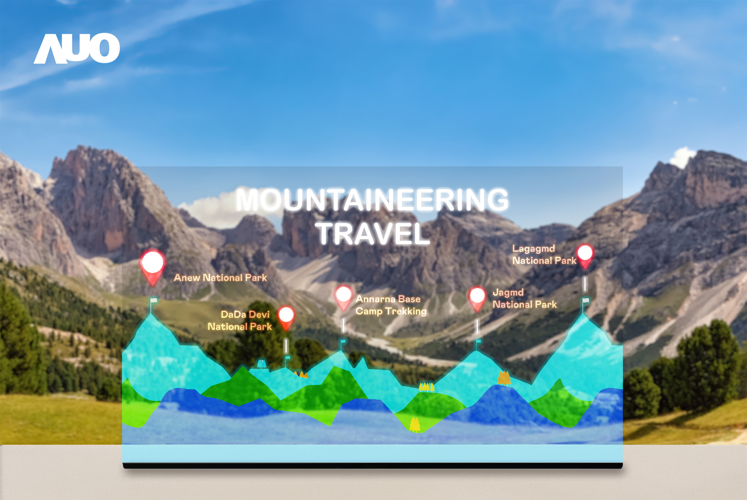 XPJ·(中国区)官方展示全球单片尺寸最大(*)42吋透明Micro LED显示器拼接而成的〝64吋透明Micro LED显示器〞，具备高透明度、1,000 nits高亮度、广色域、采用三边无边框的无缝拼接等多重特色，呈现超高清、细腻画质而不遮挡后方视觉，满足层峰需求，可广泛运用于零售、艺术展览或商业空间等场域